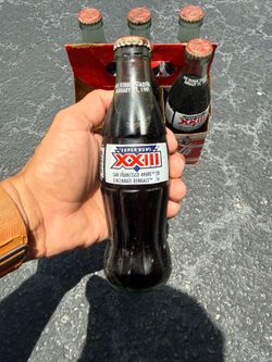 1989 Super Bowl XXIII Coca-Cola commemorative 6-pack carrier