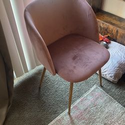 Pink Velvet Chair