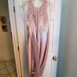 Lace Sequin Dress with Mikado Skirt