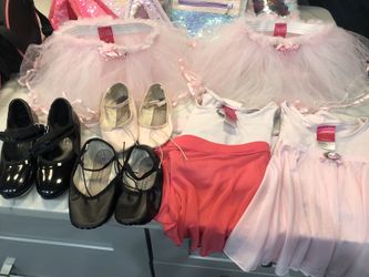 Girls Dance wear and shoes different sizes