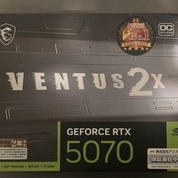 MSI GeForce RTX 5070 12G VENTUS 2X OC