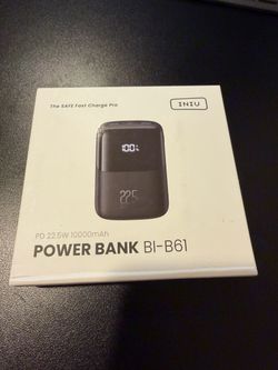 Power Bank 10000mAh 22.5 Portable Fast Charge Battery