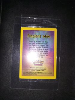 Pokemon Ancient Mew Sealed NEW