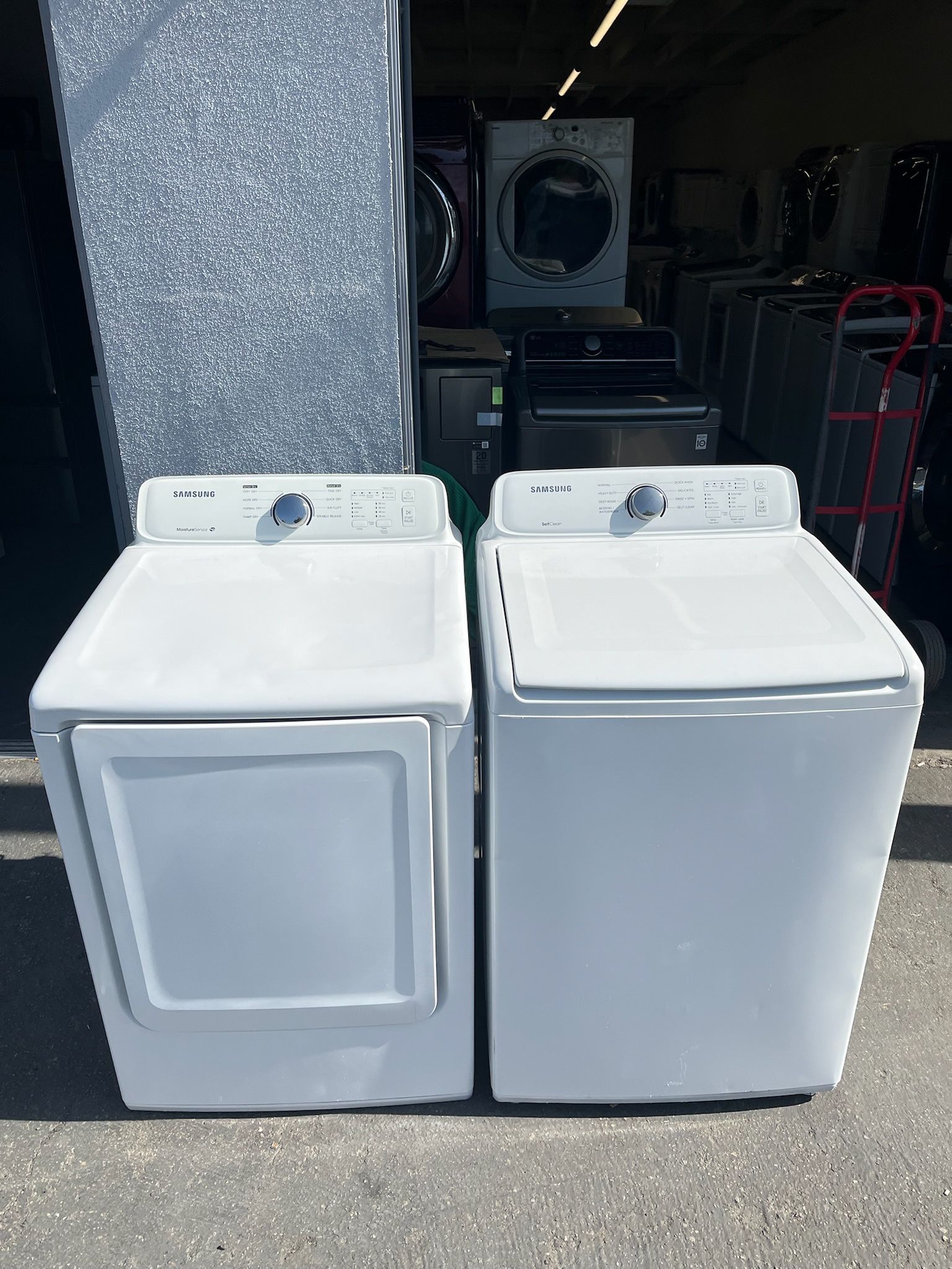 Used Samsung Washer and Gas Dryer with Warranty