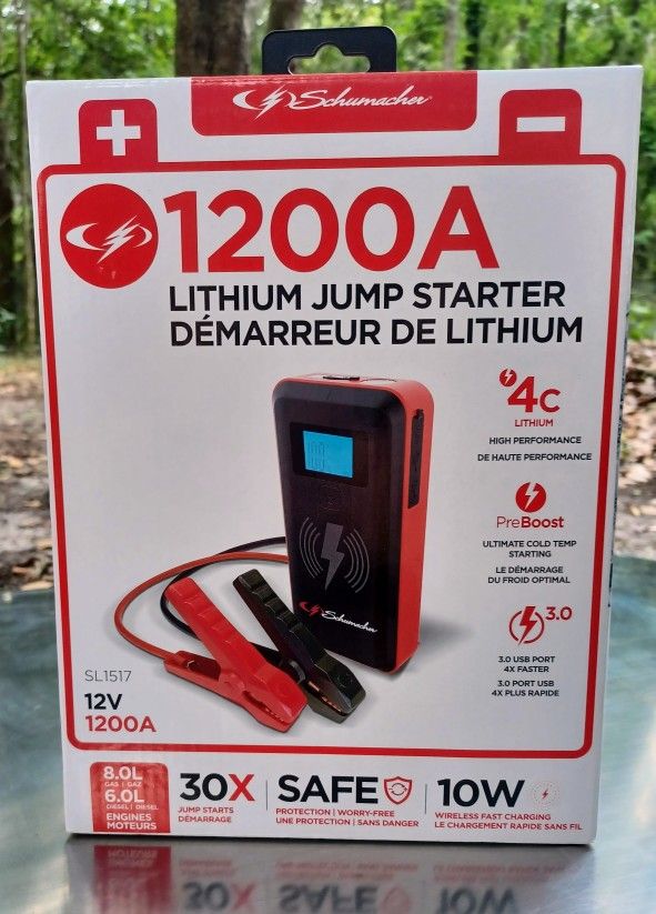 Schumacher Electric 1200 Amp Lithium Jump Starter (SL1517)