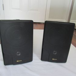 Pair Indoor/Outdoor Advert Marble Wall Speakers