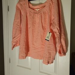 Womens Plus Size Sere Sucker Blouse 