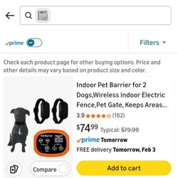 Indoor Pet Barrier for 2 Dogs