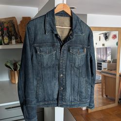 Men’s Denim Trucker Jacket Size M – Joe’s Jeans Stonewash Blue