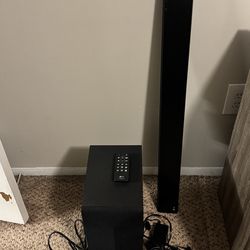 $25 - LG 2.1ch 300W Sound Bar with Wireless Subwoofer and Bluetooth Connectivity