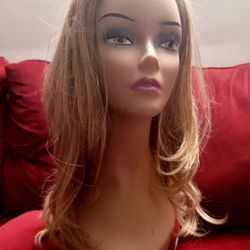 24 INCH WAVY 3/4 HALF WIG LONG SYNTHETIC HAIR EXTENSIONS 