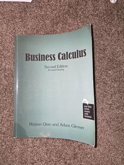 Business Calculus Second Edition Textbook