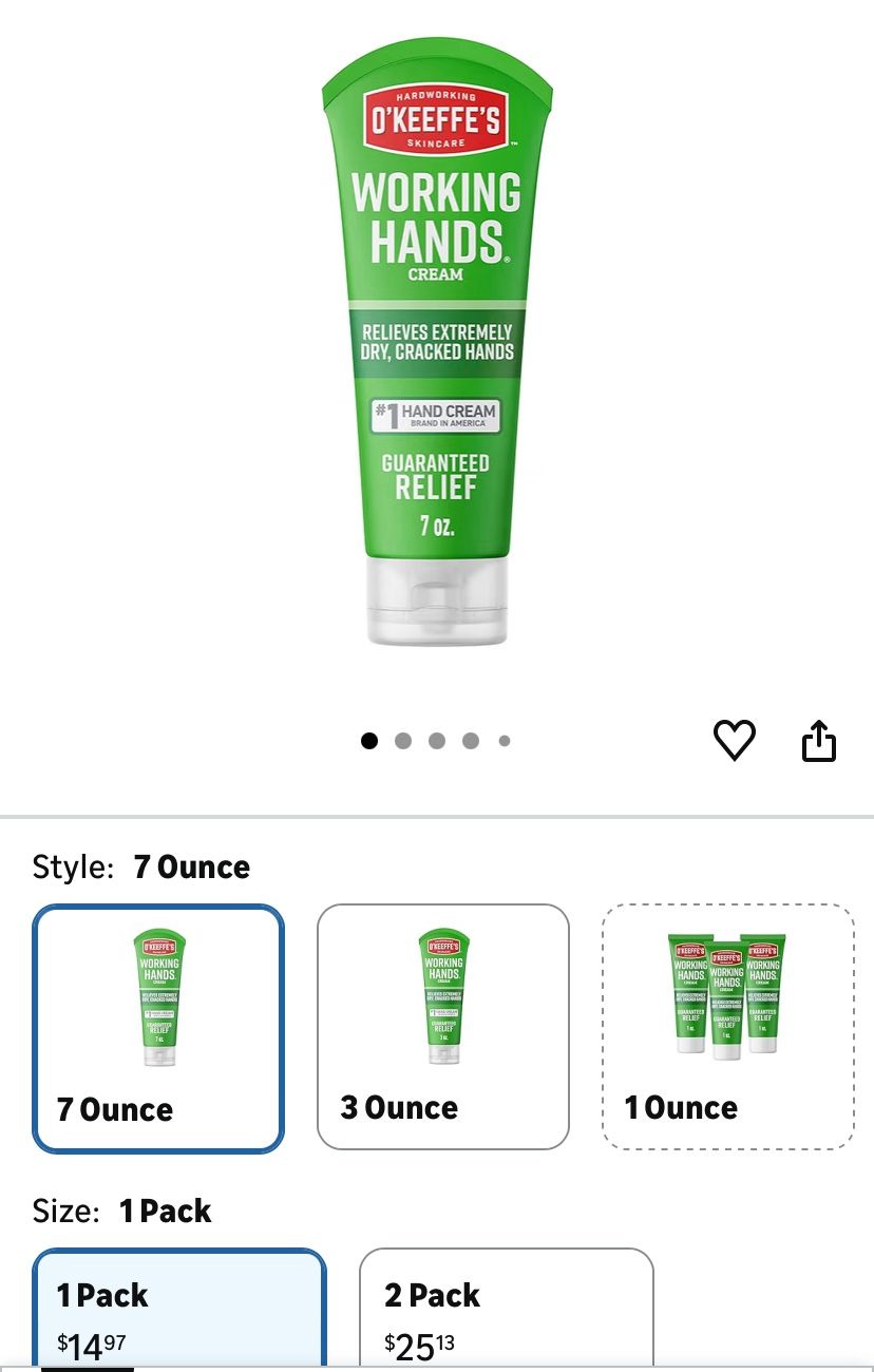 O’Keefe’s Hand Cream