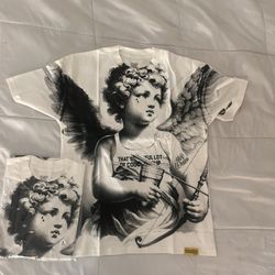 ALOC white shirt with baby size large
