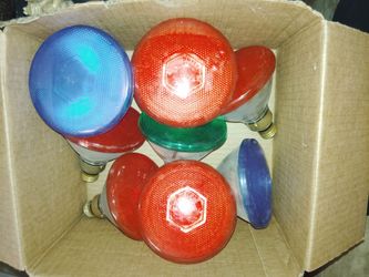 Low wattage Malibu light bulbs vintage old new stock.