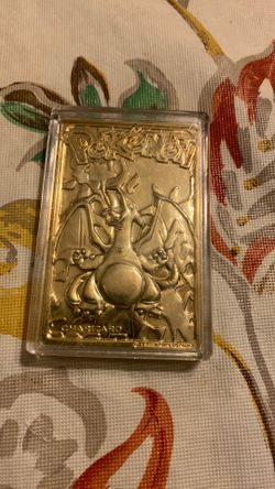 1999 Gold Plated Pokémon Charizard 