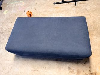 Blue ottoman