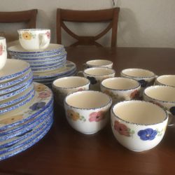 Vintage Cup and Saucer 12 Place Setting