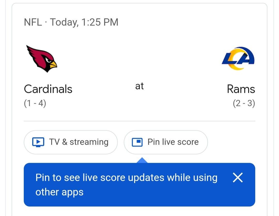 Rams VS Cardinala SECTION 212