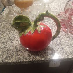 Vintage Tomato Pitcher