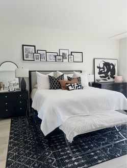 Living Spaces Austen Black King Storage Bed