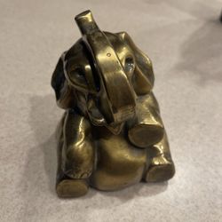 Vintage Brass ELEPHANT Heavy 5” CRAFTSMAN