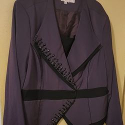 Purple And Black Blazer 