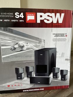 PSW S4 5.1 Home Theater Speakers System - Never Opened New Inbox