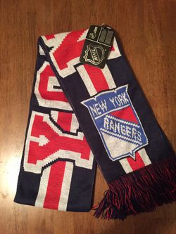 Reebok New York Rangers Scarf 2014 Stadium Series Yankees Stadium NHL New
