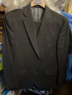 HARRY ROSEN SIZE 46 suit pants light gray NEW FREE TIE