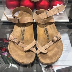 Women’s Leather Birkenstock Strap Sandal