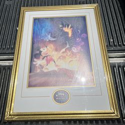 Rare Disney 75 Years of Love and Laughter 34x26” Framed Print /1000