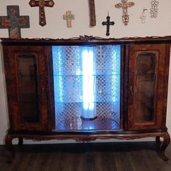 French Display Cabinet /Bar with LED Lights