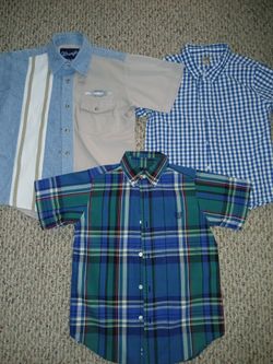 Boys Button Up Tops Size 7