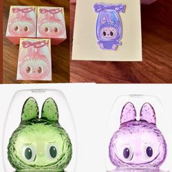 POP MART THE MONSTERS LABUBU-CHEERS ! SERIES-Double-walled Glass WHOLE SET