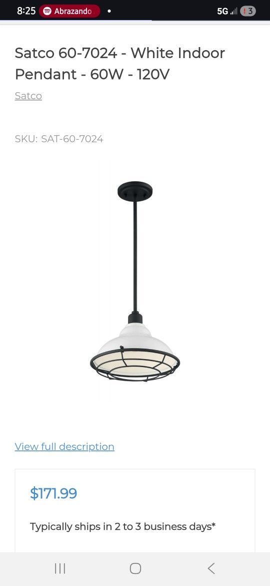 Brand New Satco - Nuvo 60-7024