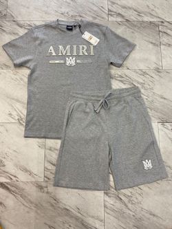 Amiri Short Set Grey Color