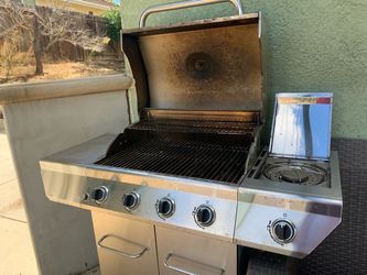 Nexgrill Stainless Steel Gas Grill with Side Burner