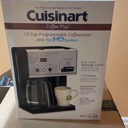 Cuisinart coffee +12 cup programmable, coffee maker, and hot H2O