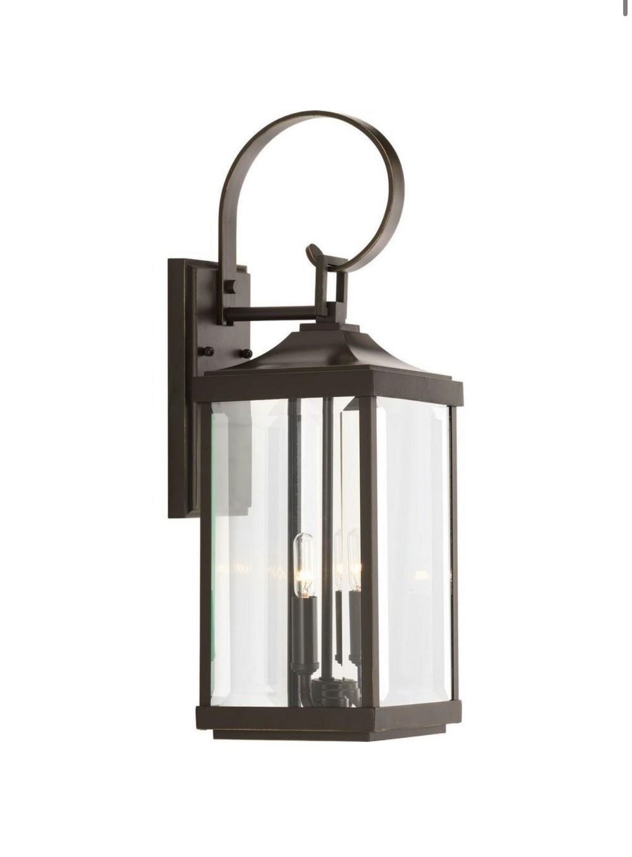 Progress Lighting - P560022-020 - Gibbes Street - Outdoor Light - 2 Light in New Traditional and Transitional style - 7 Inches wide by 21.75 Inches hi