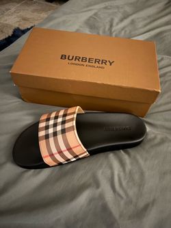Burberry Slide Sandals with Box