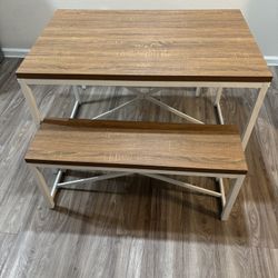 Dining Room Table With 2 Benches