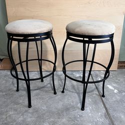2 Barstools 30” High, Bar Height