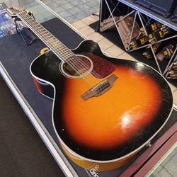 Takamine GJ72CE-12 Brown Sunburst Jumbo 12-String Acoustic Electric Guitar