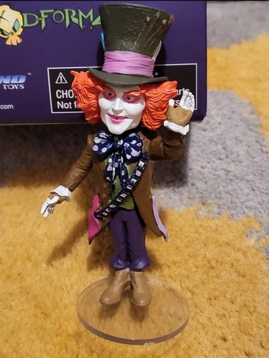 Disney Mad Hatter Collectible 3" Mini Figure Alice In Wonderland
