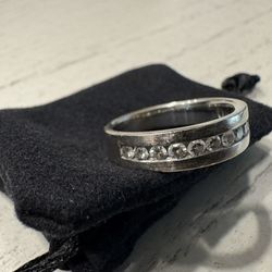 14K White Gold Men’s 0.62ct Diamond Ring