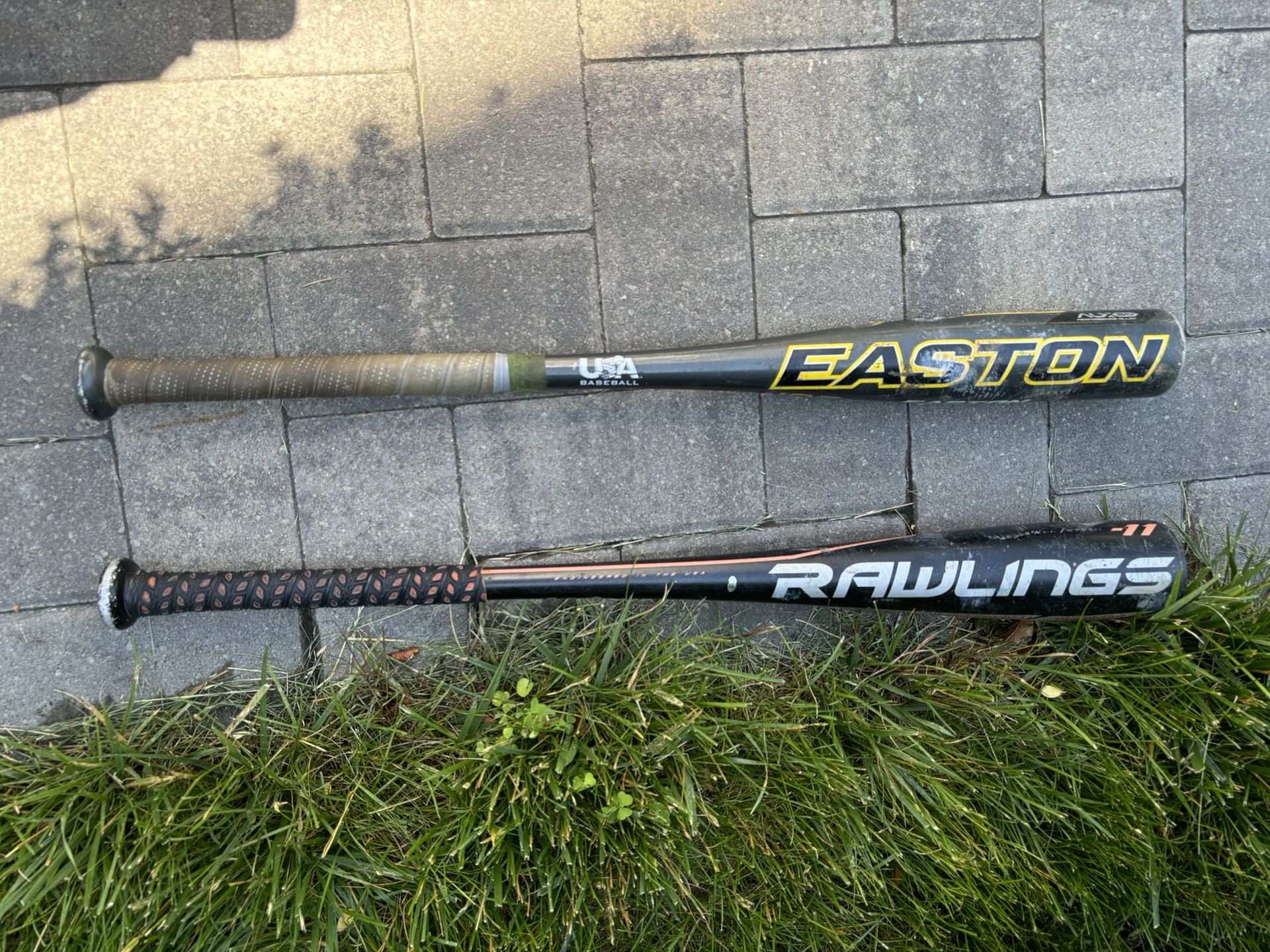 Easton Beast And Rawlings Baseball Youth T-Ball 26” Bat Set USA Baseball Certified  