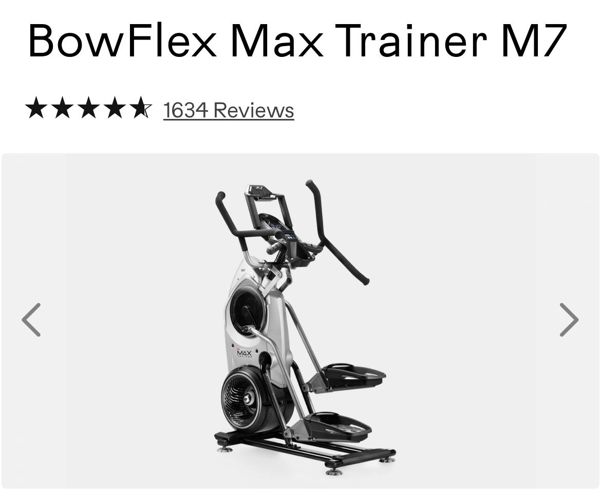 Bow Flex, Max Trainer M7