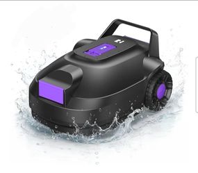 Limpiador robótico de piscina con motores de doble accionamiento, tiempo de funcionamiento de 180 minutos, potente aspiradora de piscina para piscinas