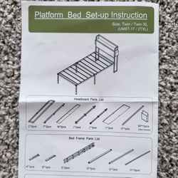 Twin Bed Frame Unused 